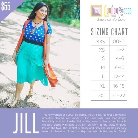 Lularoe women’s skirt  XL 16 18 midi full pattern Jill print black white pink - Picture 8 of 9